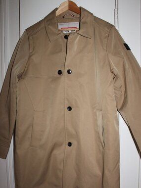 Hunter Austin Men's Twill Trench Coat Kelp Beige Quilted Size M NWT MSRP of $259